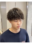 アイロンセット風波パーマ