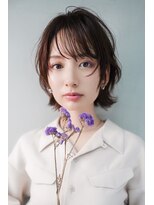 ギークス(GEEKS)&nbsp;【GEEKS渋谷】ピンクブラウン/ボブウルフ/春カラー/顔周りカット