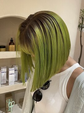 ヒビヲ(HIBIO) ダブルカラーミルクティーベージュピンクベージュブリーチカラー