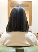 【増田】アッシュグレーハイライト/ハイライト/ブリーチ
