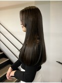 20代30代グレージュ髪質改善カラー韓国ヘア透明感