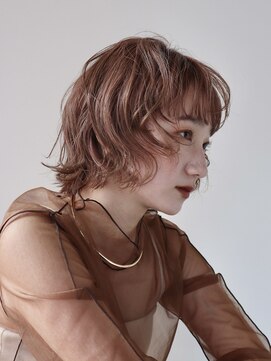 シスタ(SISTA) 前上がりボブ/パーマボブ/ピンクブラウン【自由が丘】