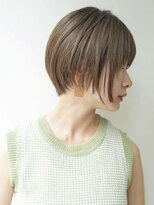 ジェム(GEM) 切りっぱなしボブグレージュショートダブルカラー★7