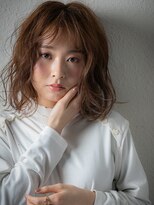 カバーヘアアンドスパ ブリス 浦和(COVER HAIR&SPA bliss)&nbsp;オレンジベージュハイライト乾かすだけ抜け感ボブu浦和20代30代