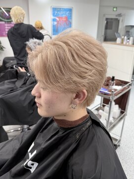 メンズペレ 渋谷(MEN'S PELE) スペインカール/スパイキーショート/ブルーブラック/渋谷