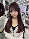 カシスブラウン ブリーチなしダブルカラー