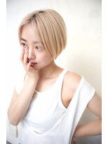 グランアージュ ネオ 船橋北口店(grandage neo)&nbsp;抜きっぱなしブリーチ/グラデーションボブ/大人のメッシュカラー