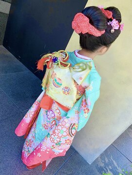 ゼストソエル(ZEST soell) 七五三和装　七歳　日本髪　七五三セット【立川/soell/水島】