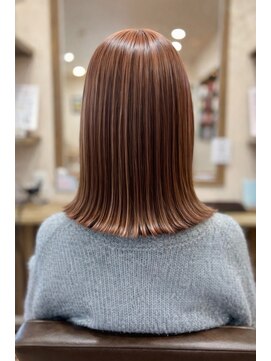 グランヘアー 大町店(GRANHAIR) コントラストカラー×切りっぱなしボブ