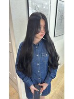 アジールヘア 東上野店(agir hair)&nbsp;縮毛矯正×透明感艶髪カラー韓国艶髪ストレートロング【上野】