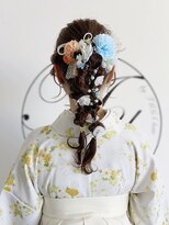 オートル 綱島店(AUTRE by FUGA hair)&nbsp;編み下ろしポニーアレンジ＊卒業式/袴/着付/和装ヘア