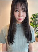 オリーブベージュ/レイヤーカット/フェイスレイヤー/柏美容室