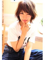 レウナ 外苑前(Reuna)&nbsp;大人可愛いユルふわひし形ショートボブ