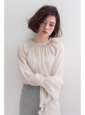 抜け感リップラインボブ
