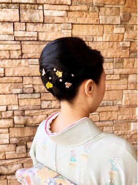 エノモト(ENOMOTO) うなじスッキリアップヘア!結婚式 卒業式 着物 夜会巻きセット