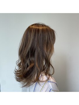 ヘアメイク マージ(hair make merge) 《東住吉区/デザインカラー》ハイライト×ベージュ