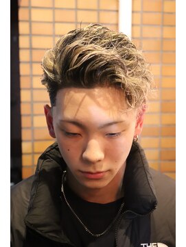 イーストサイドバーバーショップ(EAST SIDE BARBER SHOP) スパイラルパーマ×ホワイトメッシュ