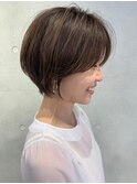 大人可愛い丸みショートボブ*