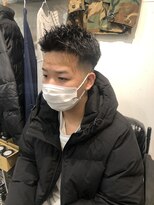 グッドプレイスアンドシング(Good Place&thing)&nbsp;メンズ刈り上げ短髪パーマスパイキーショートスキンフェード