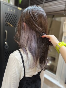 ヴァイス 渋谷店(VAICE) 大人ガーリー/チョコレートブラウン/インナーカラー[渋谷/韓国]