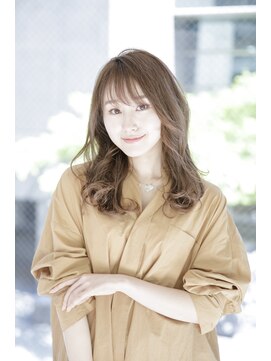 ルルディ バイ アフロディーテ銀座(luludi by APHRODITE) くびれヘア/アプリコットオレンジ/ハイライト/縮毛矯正/銀座