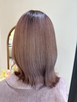 アンド ラ ブランシュ(&.La Blanche)&nbsp;ボブウルフ/グレージュカラー/黒髪カタログ/ココアベージュ/大宮