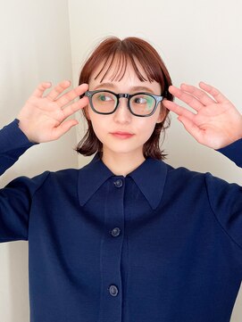 ユイル(Uil) 似合わせ小顔ボブ×暖色カラー デザインカラー