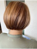 大人ショート/ショートボブ/グレーベージュ/30代/40代/50代