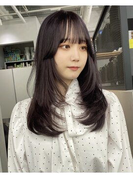 アット(at...) ダークラベンダー×レイヤーカット