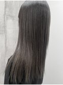 20代30代40代髪質改善カラーオリーブグレージュ艶感ストレート