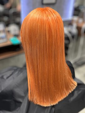 オルズ 渋谷(ALLZ) オレンジケアブリーチハイトーンカラー髪質改善トリートメント