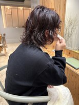 サンプラス(san+)&nbsp;【柏原良亮】ニュアンスパーマ×ボブウルフ