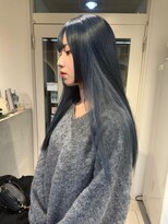 テトラ バイ ネオリーブ 横浜西口店(tetra by neolive)&nbsp;ネイビー×アイスブルー　デザインカラー