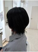 大人可愛い30代40代50代小顔◎マッシュショートボブウルフカット