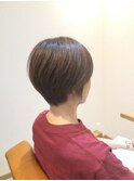 刈り上げショート/くすみベージュ/マロンベージュ