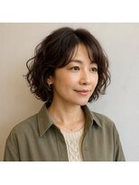 スープレックス ヘアーデザイン(SOUPREX HAIR DESIGN)&nbsp;柔らかウェーブ大人ショートボブ　20代 30代 40代 50代 60代