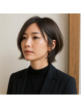 スープレックス ヘアーデザイン(SOUPREX HAIR DESIGN) 大人ショートグラボブ艶スタイル　20代 30代 40代 50代 60代