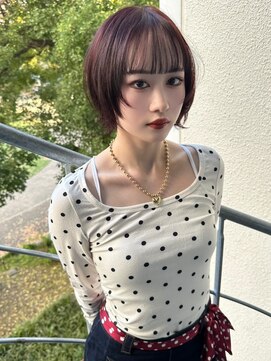 アルテヘアー(arte HAIR) 深みバイオレットの洒落感ショートボブ