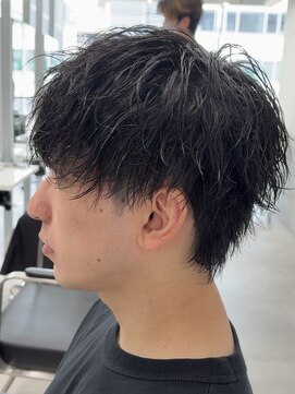 波巻きツイストスパイラルパーマ マッシュ 鹿児島メンズ