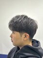リバティシェアバーバー 銀座2nd(LIBERTY SHARE BARBER) アップバング2ブロショート