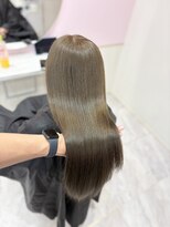 アディション 新宿(ADITION)&nbsp;新宿×カーキベージュカラーで艶髪似合わせカラー髪質改善/新宿f