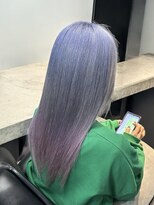 ピリオド 赤坂(Period.) ロングヘアー ブルー ラベンダー ピンク 髪質改善赤坂見附美容室