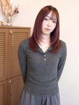 Idk レイヤーカット/カシスレッド