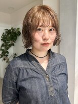 フィルムス 田町芝浦(FILMS) ボブパーマ/オリーブグレー/小顔/ココアベージュ/田町