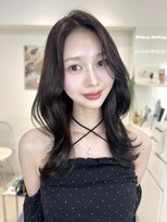 オニキス(ONYX)&nbsp;C115ココアブラウンケラチン髪質改善ミディアムワンホンレイヤー