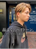 初ブリーチハイトーンベージュ◎