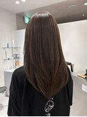 ブリーチなしカラーレイヤーカットココアブラウン川越本川越
