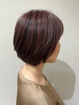 ポンポネ&nbsp;ソフトピンクひし形ショートボブ