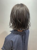 レガロ(REGALO)&nbsp;【リアルサロンワーク】切りっぱボブ×ハイライト3Dカラー