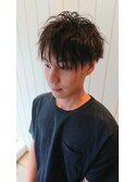 王道マッシュ&ツイストパーマ